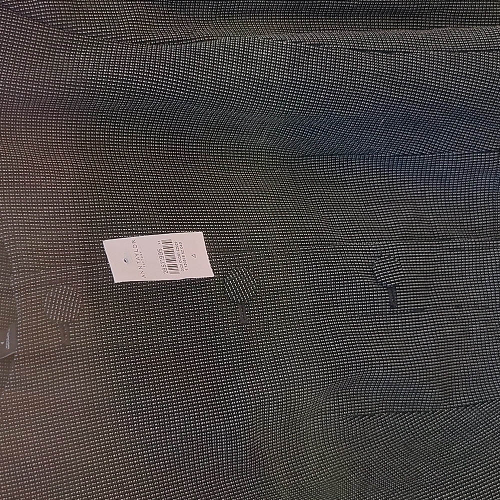 Ann Taylor dress jacket size 4 and skirt size 2 black and gray never worn